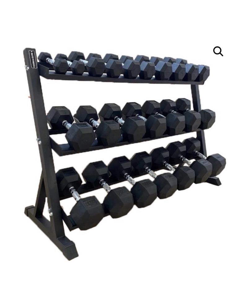 3 Tier Dumbbell Rack Storage