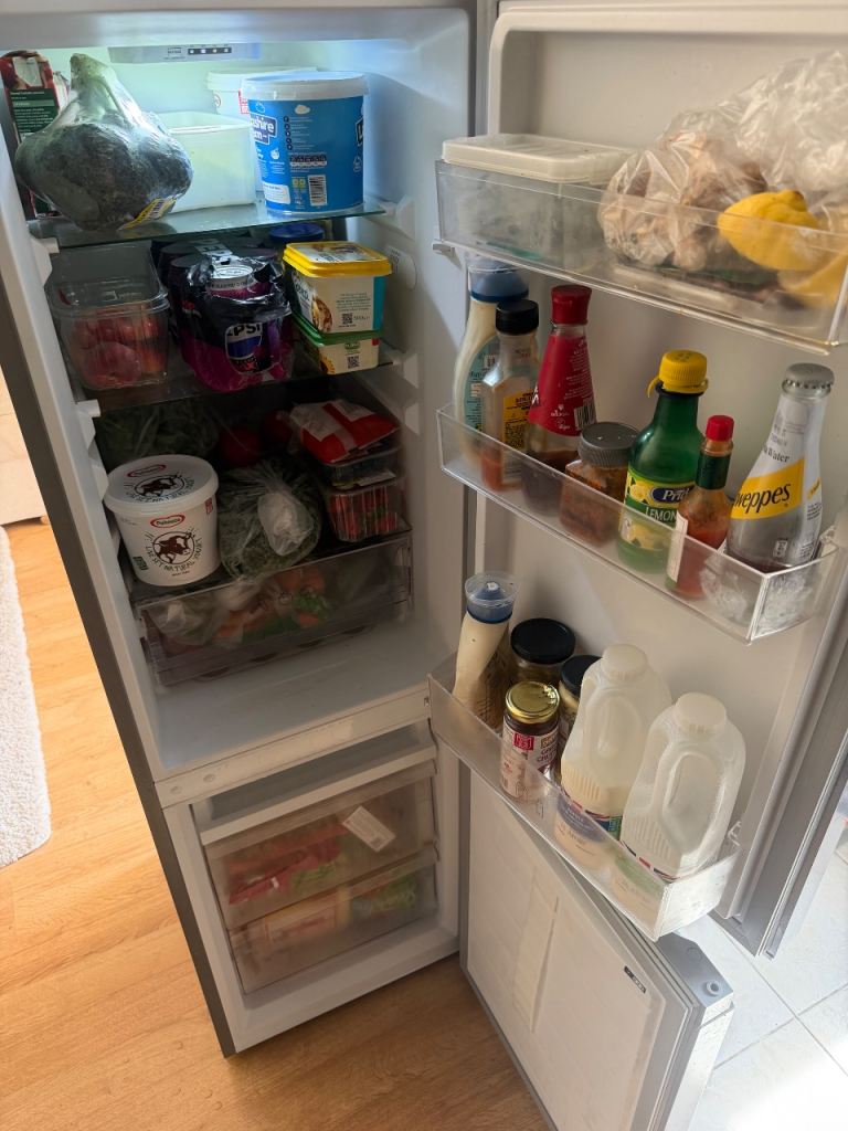 Logik Fridge Freezer – Grey, Good Condition