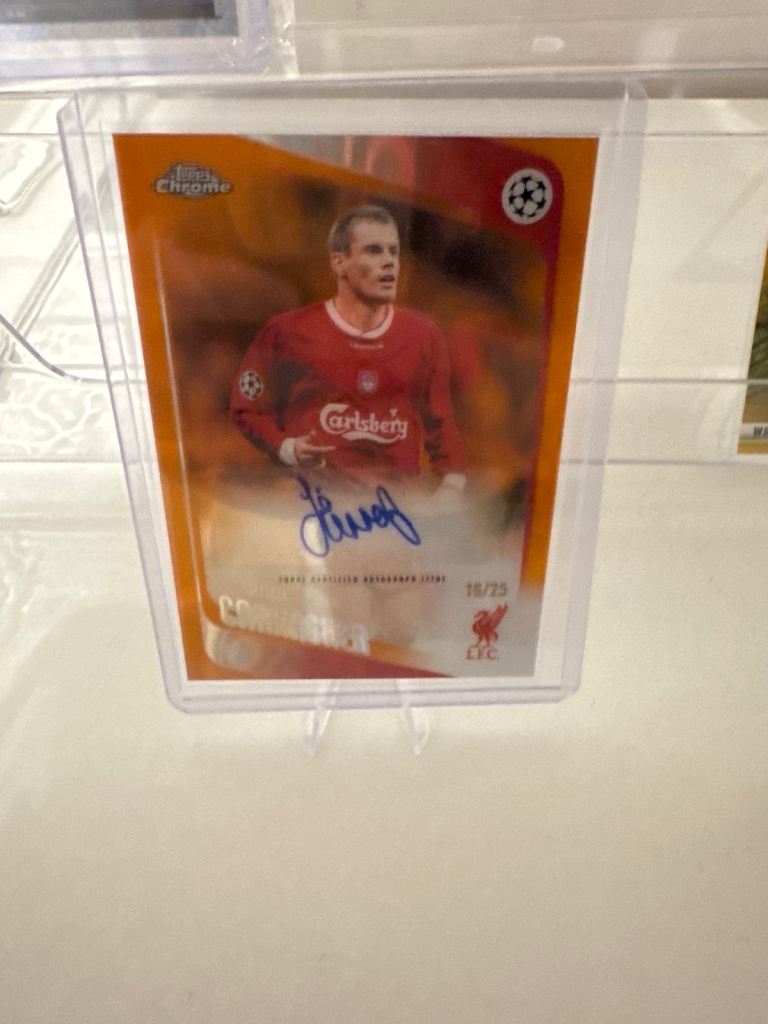 Topps Chrome Jamie Carragher Autograph Card 16/25 – As Good As New