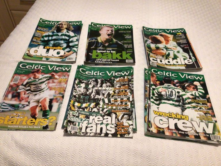 Whole season of Celtic View magazines 1997-1998 - 45 in total 