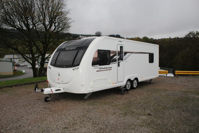 2020 Swift Award Dawnstar 8FT Wide Twin Axle Rear Bedroom, Transverse Island Bed