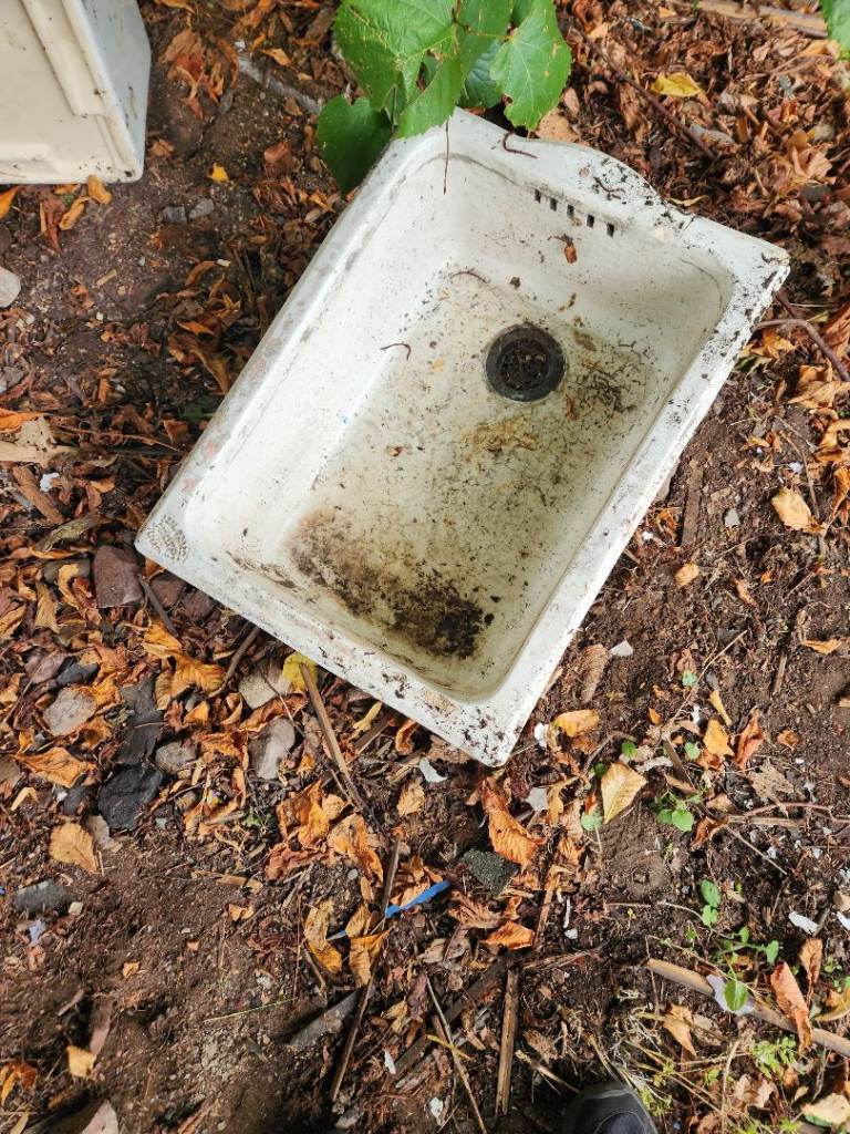 Old Ceramic Sink Basin – Fair Condition, Needs a Clean