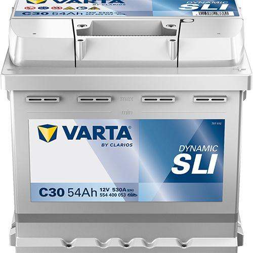 Varta C30 Dynamic SLI Car Battery 12V 54Ah (Varta DIN: 554 400 053)