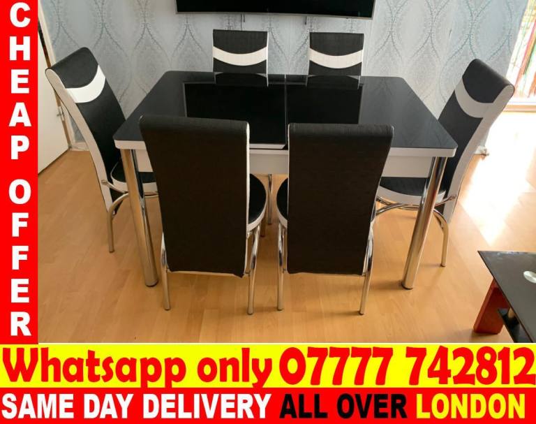 -FREE DELIVERY--Dining Table with chairs (oijf