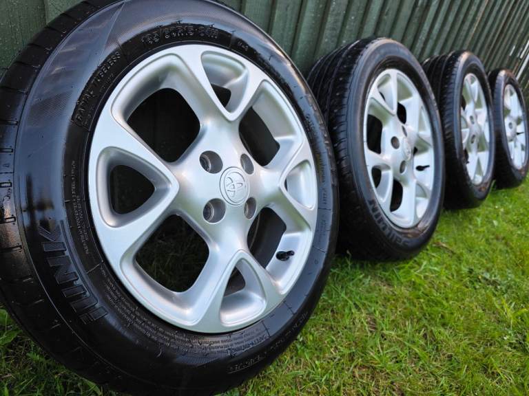 15"ALLOY WHEELS for TOYOTA AYGO, YARIS, SUZUKI CELERIO, PEUGEOT 107 108 HYUNDAI i10, CITROEN C1