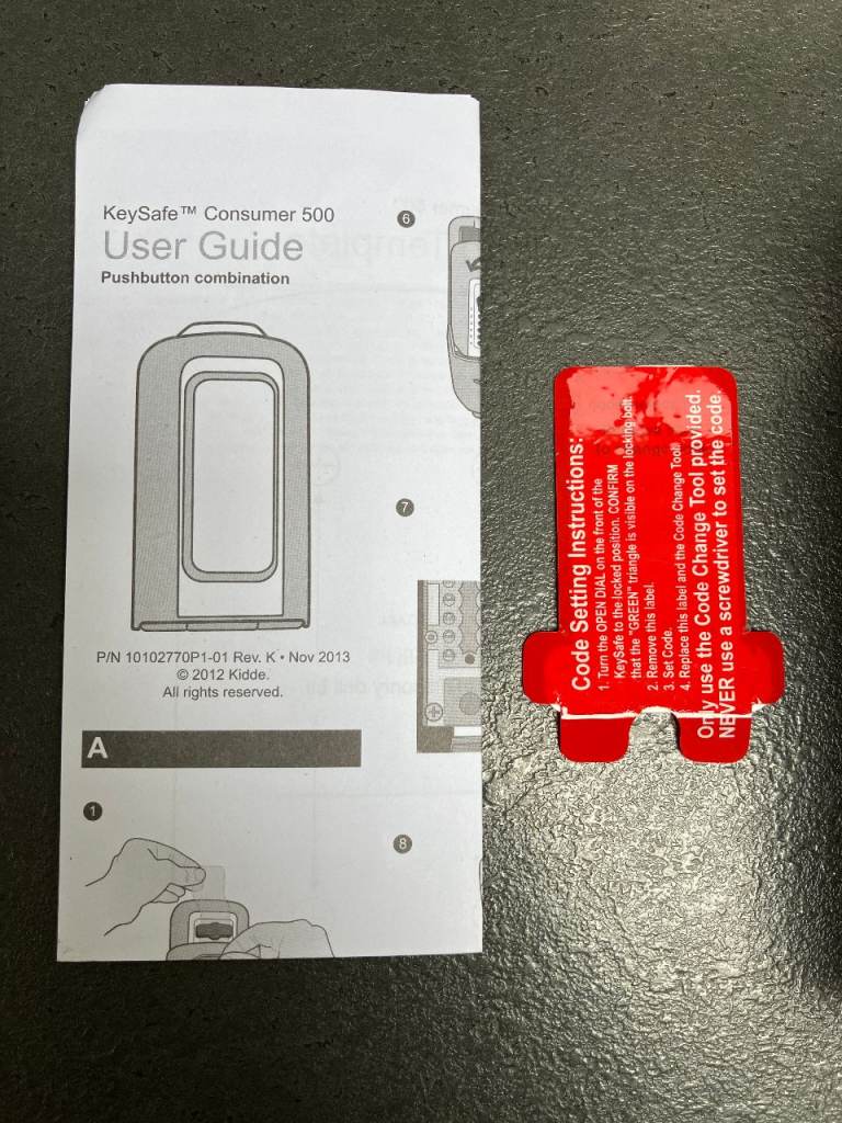 KeySafe Consumer 500 Heavy Duty Key Safe – New Unused 