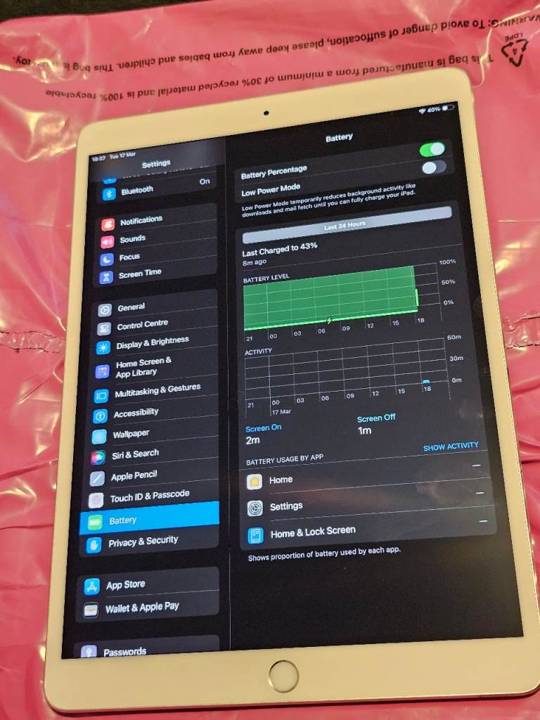 Apple iPad Pro 10.5-inch 256GB - Silver, Good Condition