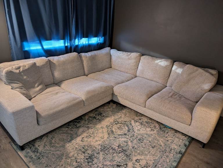 Large gray sectional sofa