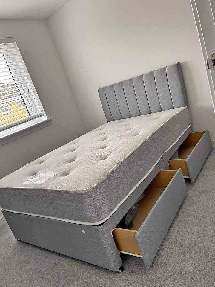 🌙 Peaceful King Choice King Size Divan Bed 🛋️ 2 or 4 Drawers | Cash on Delivery | 21% Off **