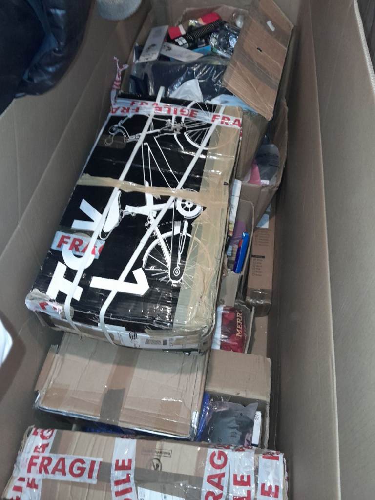 Box of Bike Parts and Accessories –Big job lot Of All sorts Good Condition