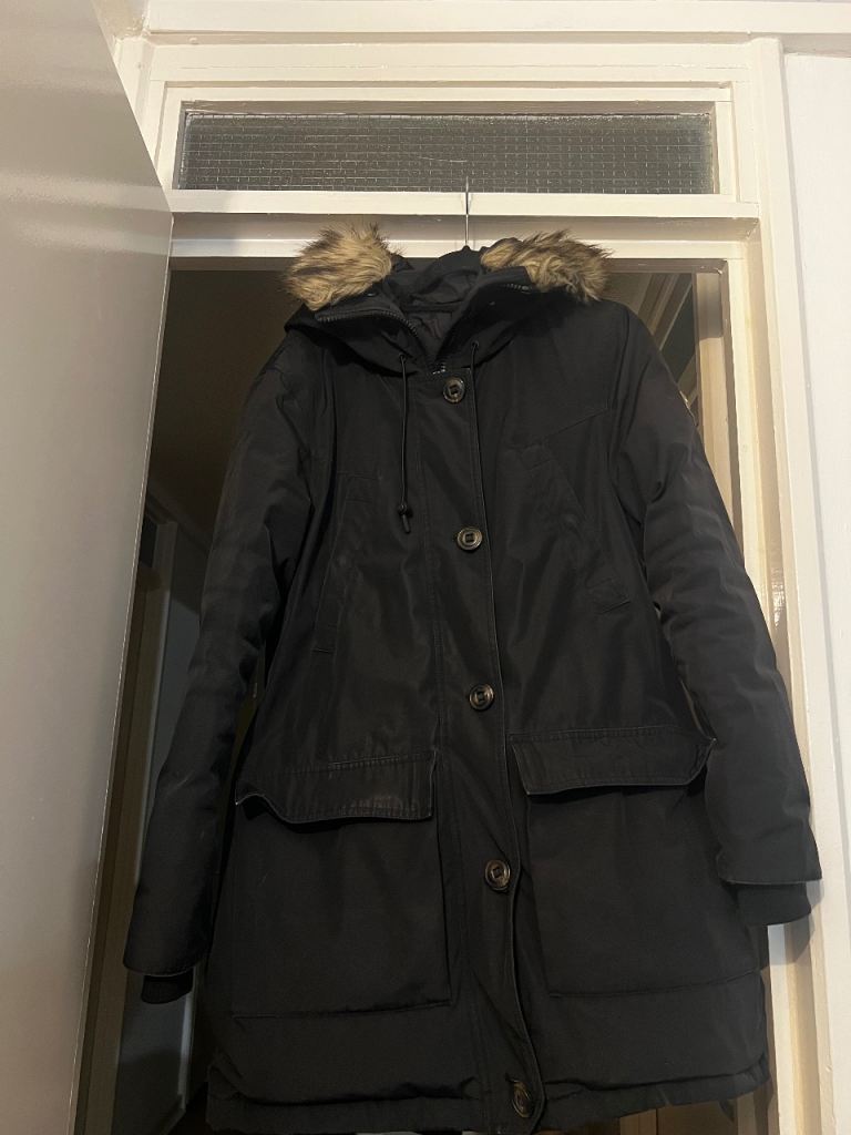 Hooded Faux Fur Down Parka Coat