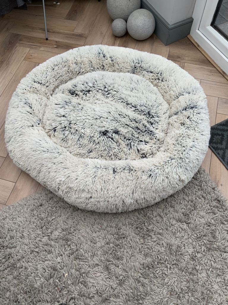 Cozee Paws XL pet bed charcoal tipped 