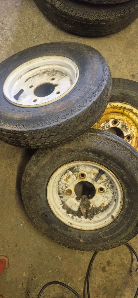 Trailer wheels  x3