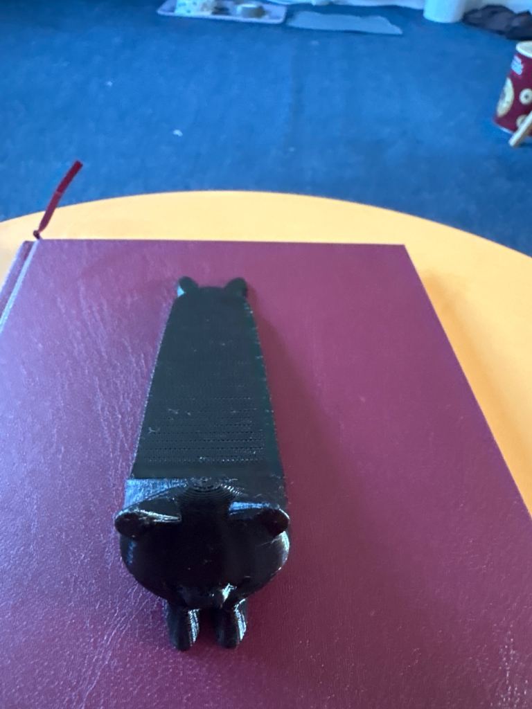 Fun Black Cat Bookmark/ door stopper – Good Condition