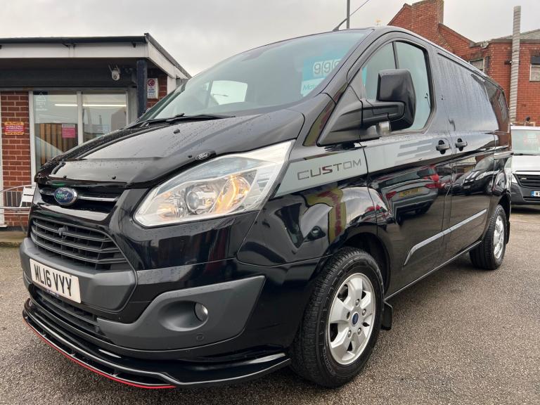 2016 Ford Transit Custom ltd 2.2 chain engine low miles no Vat in black £9990