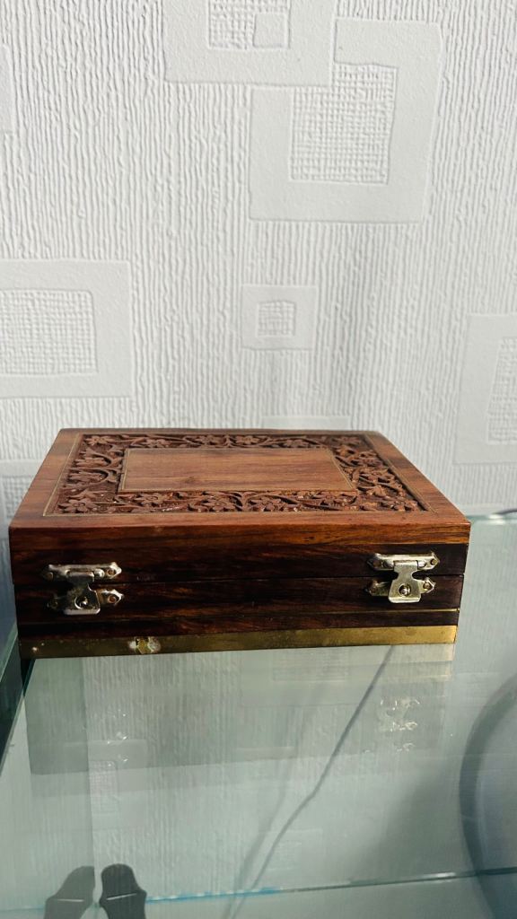 Small Vintage Chinese Carved Trinket Box