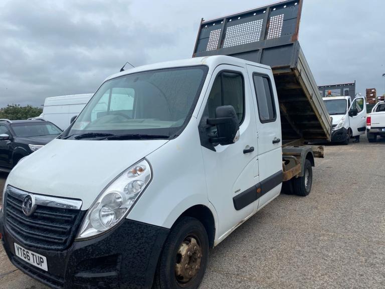 2016 Vauxhall Movano 2.3 CDTI H1 Crew Cab Tipper 125ps CHASSIS CAB Diesel Manual