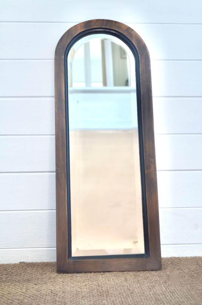 Arched Wooden Frame Mirror – Good Condition