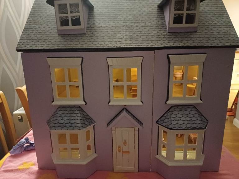 image for Preloved Wooden Dolls House