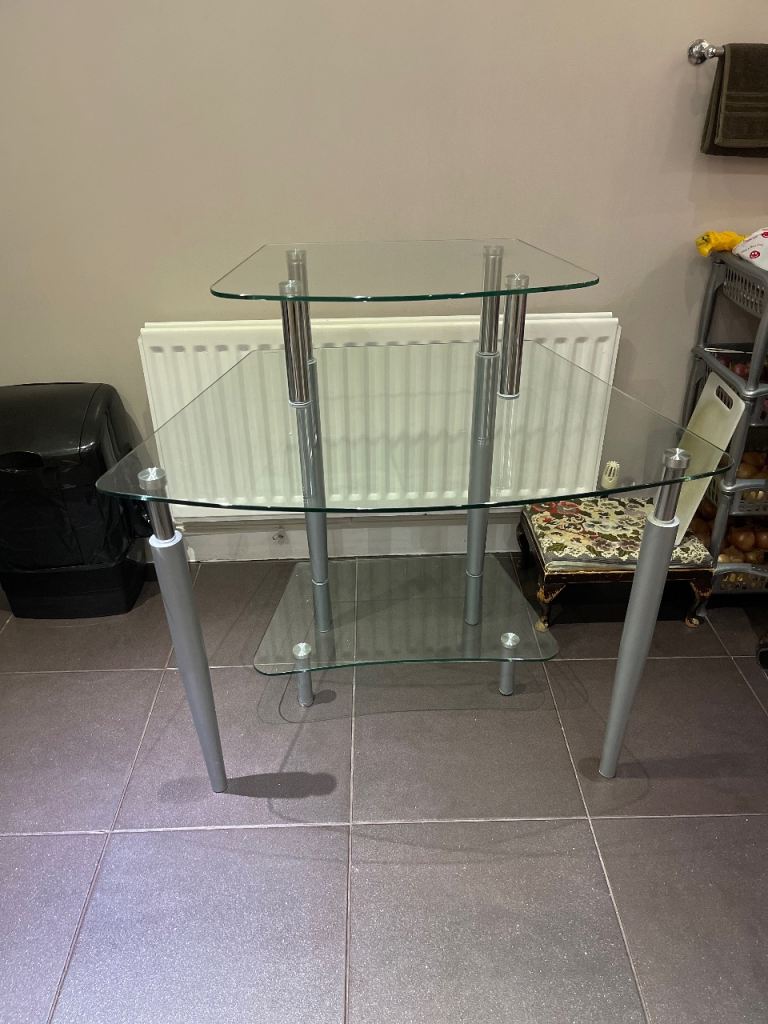 Glass computer desk - needs to go ASAP.