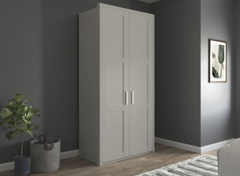 Contemporary Shaker Double Wardrobe