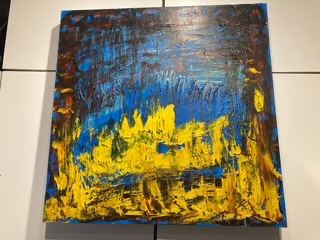 image for beautiful and colourful oil painting on canvas