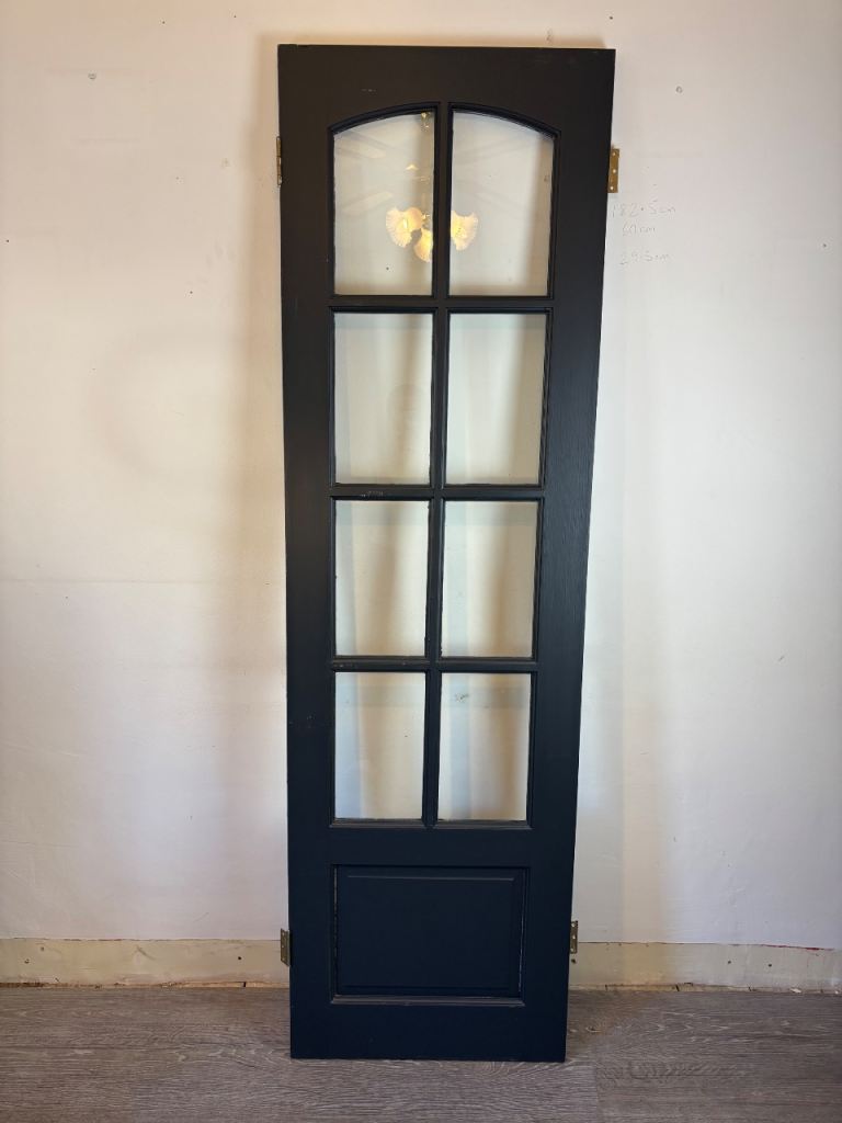 Solid glass panel door