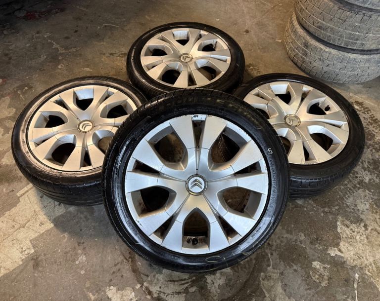 GENUINE OEM CITREON 17” 4x108 ALLOY WHEELS + TYRES BERLINGO PARTNER