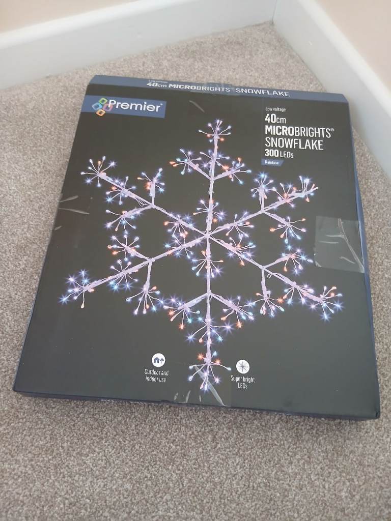 New Microbrights Rainbow Snowflake 300LEDs