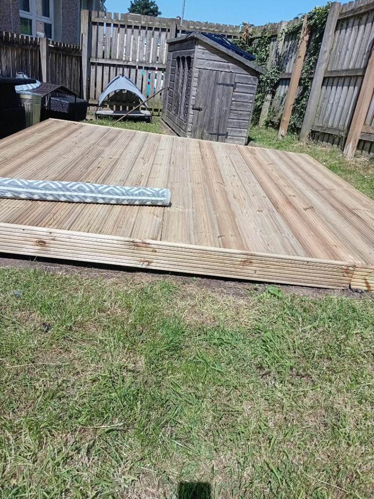 New Wooden Decking Base – Ready for Your Garden Project