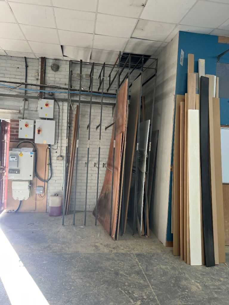 Workshop Racking to store full sheets of wood - 3.14 high.