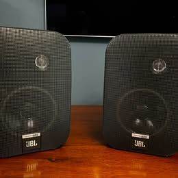 JBL Control One Compact Bookshelf Speakers - Black, Good Condition