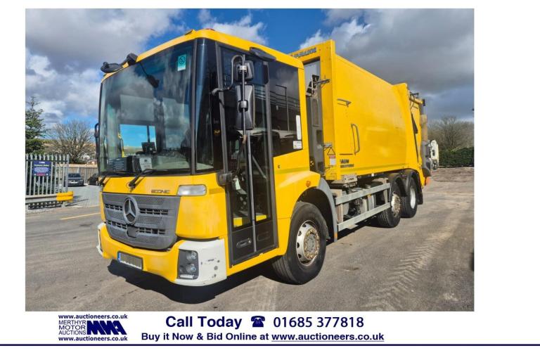 2016 Mercedes-Benz ECONIC 2630 6X2 26TON FAUN VARIOPRESS REFUSE C/W BIN LIFT (EURO 6) -----------...