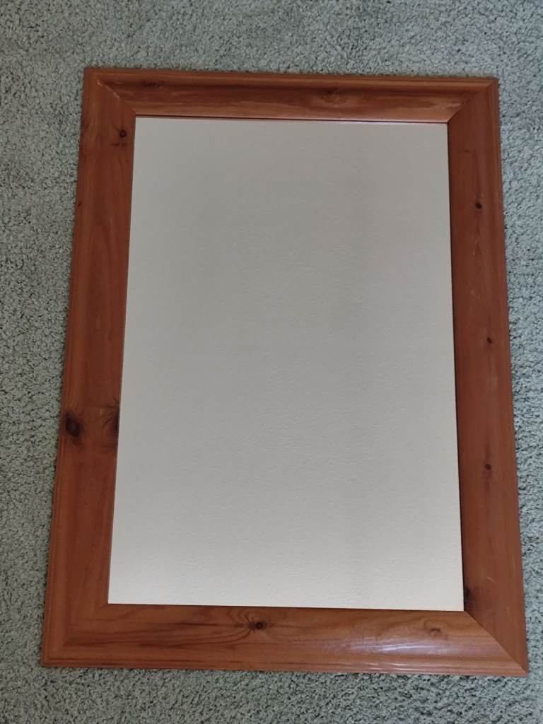 Pine framed mirror 