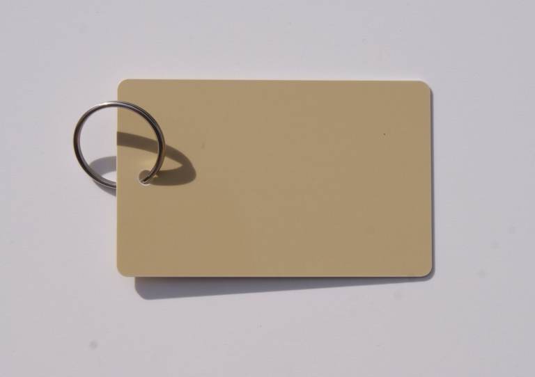 Key Fobs - Colour Coded, Plastic Credit Card Size (54mm x 85mm) - 6 Pack or & 12 Pack