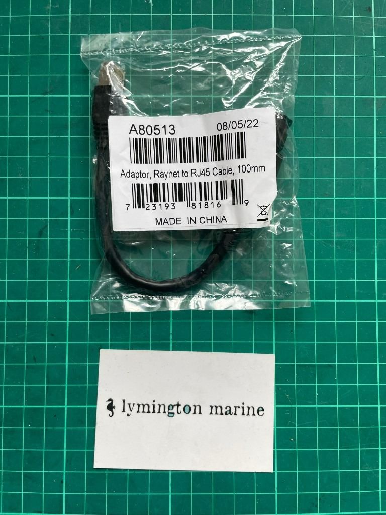 Raymarine Raynet to RJ45 100mm Adaptor - A80513