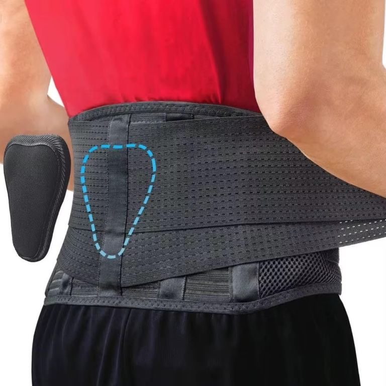 New Back Support Belt – Grey, Adjustable