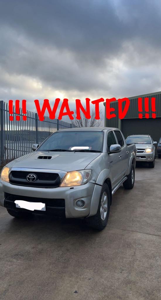 2008 Toyota Hilux WANTED ALL TOYOTA HILUX!!! ALL WANTED!!! PICK UP Diesel Manual