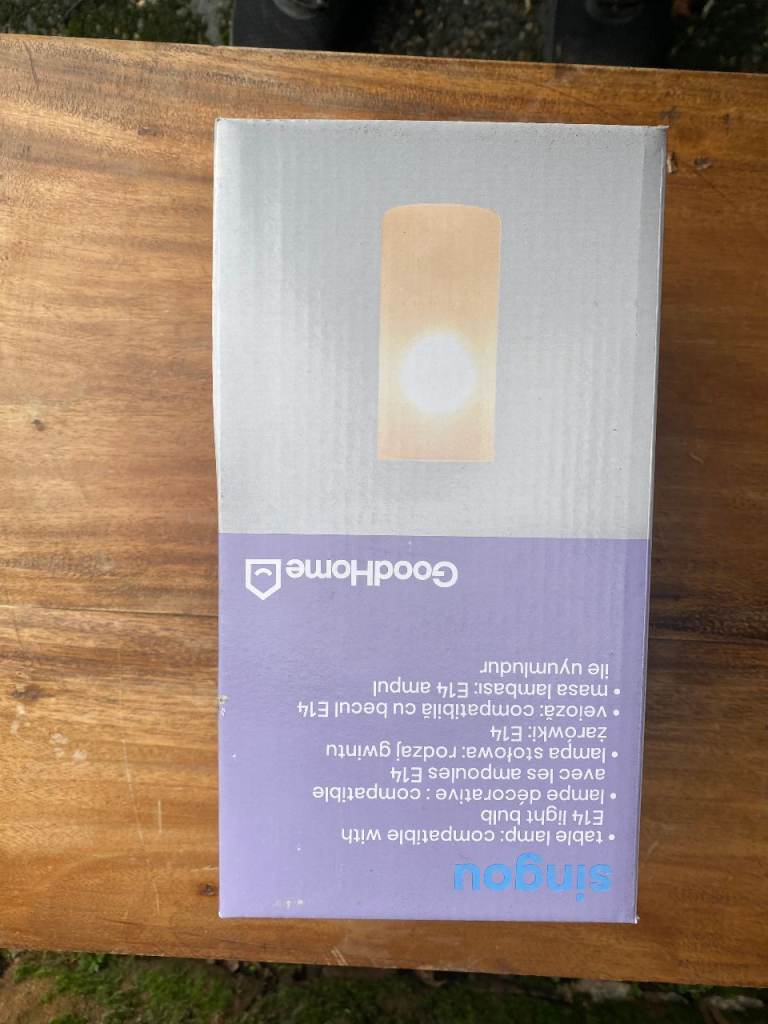 Brand new boxed opened never used table lamps and outside wall lamps