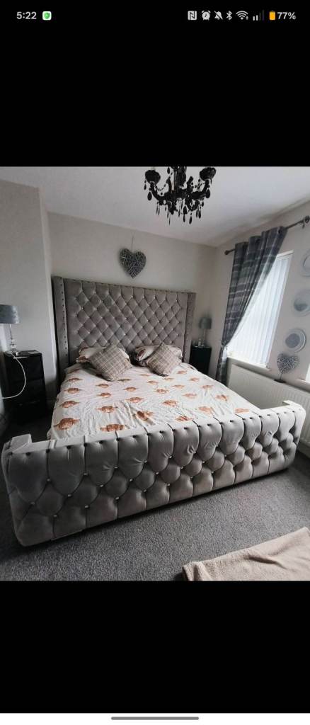 Super king bed with mattress 