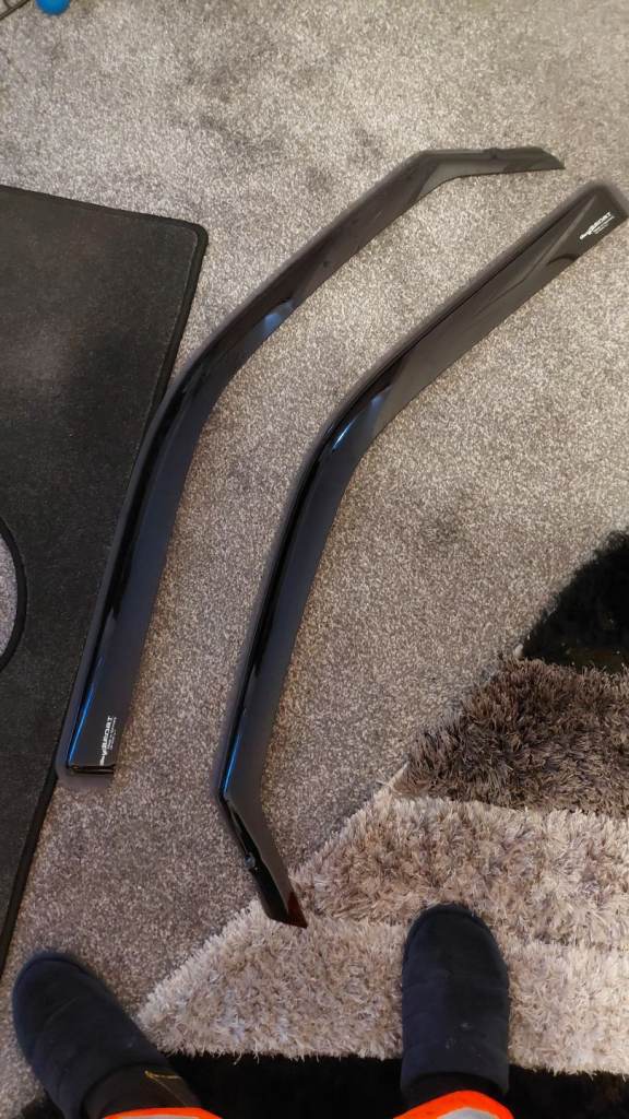 Vw Transporter wind deflectors and number plate surrounds 