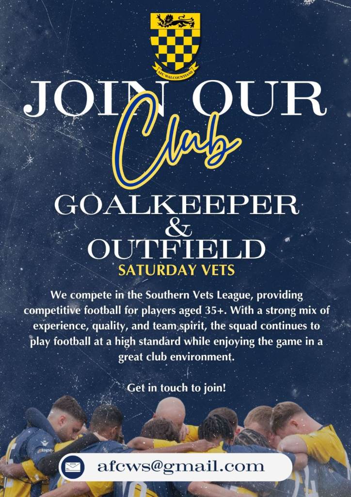 Players Wanted - Vets (35+) Football
