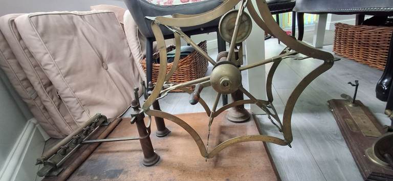 Antique Wool winder & testing scales
