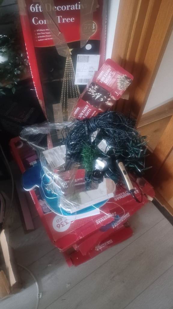 Damaged xmas decorations