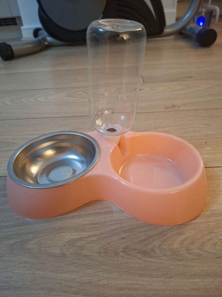 Double Pet Feeder Station