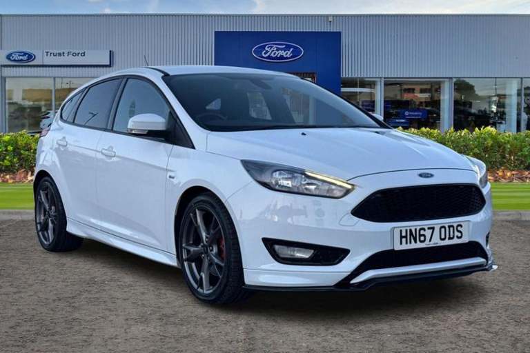 2017 Ford Focus 1.5 EcoBoost 182 ST-Line X 5dr- With Satellite Navigation Manual HATCHBACK Petrol...