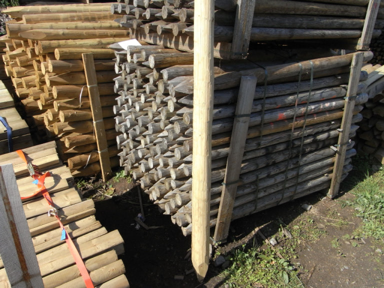 Timber fence post 125mmx1.8m 