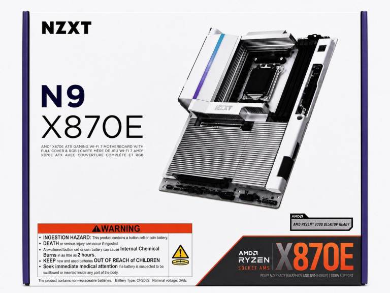 NZXT N9 X870E AM5 Top Tier Gaming Motherboard