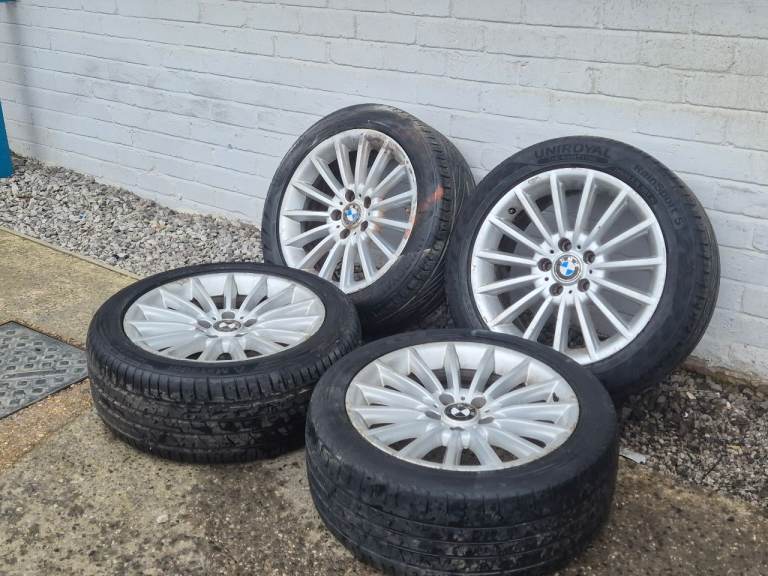 🌟Genuine Bmw 5 series 18 inch alloy wheels 5x120 with MATCHING TYRES