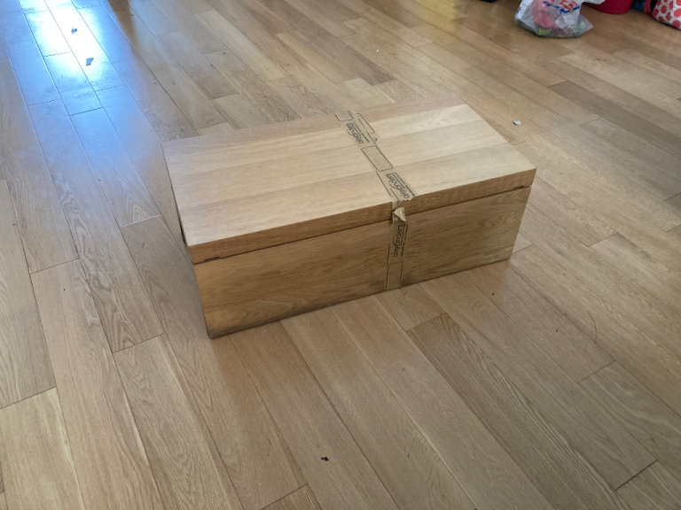 Wooden Bed linen storage box or toy box or similar
